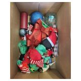 Box of Christmas Ornaments