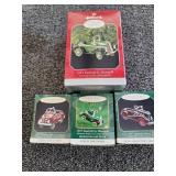 (4) Hallmark Ornaments Luxury Cars