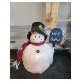 Light Up Snowman "Let it snow"