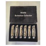 Wildlife Scrimshaw Collection Pocket Knives