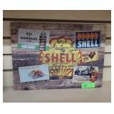 Shell Retro Metal Sign 12"x16"