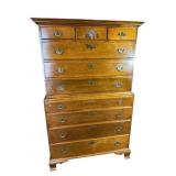 VIRGINIA CRAFTSMAN SOLID MAHOGANY CHEST ON CHEST