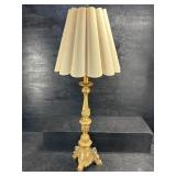 ORNATE GOLD DECORATED TALL LAMP