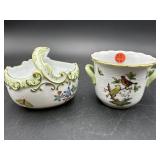 2 PC OF HEREND PORCELAIN