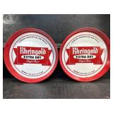 2 RHEINGOLD EXTRA DRY BEER SERVING TRAYS