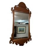 SOLID MAHOGANY CHIPPENDALE MIRROR