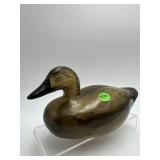 HAND PAINTED SIGNED WOODEN DUCK DECOY