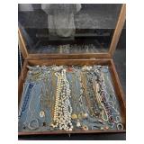 LARGE CASE OF COSTUME JEWELRY