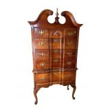 CHERRY FINISH QUEEN ANNE HIGHBOY