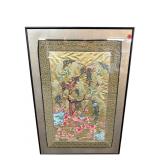 ORIENTAL FRAMED BIRD SILK