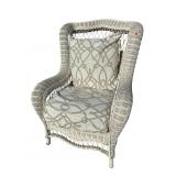 LARGE WICKER ARMCHAIR