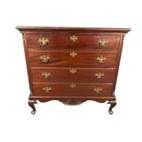 SOLID MAHOGANY 4 DRAWER QUEEN ANN CHEST