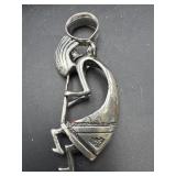 HOPI INDIAN KOKOPELLI STERLING SILVER NECKLACE