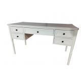 GLOSS WHTIE PAINTED KNEE HOLE DESK