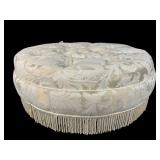 EXTRA LARGE ROUND TUFTED OTTOMAN