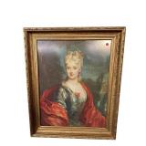 ANTIQUE GOLD GUILD FRAMED PORTRAIT PRINT