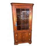 HENKEL HARRIS LARGE BLACK CHERRY CORNER CABINET