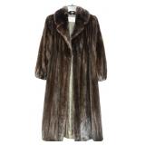 HARPERS FUR NEW YORK BLACK MINK COAT