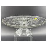 CRYSTAL DIAMOND LARGE CAKE PLATE