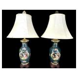 2 EXCEPTIONAL CLOISONNE LAMPS