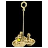 HEAVY BRASS CANDLE HOLDER