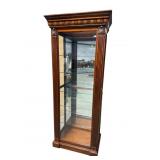 CHERRY TALL SLIDING DOOR CURIO