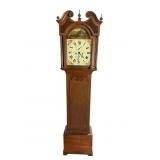 19TH CENTURY TALL OAK GRANDFATHER CLOCK