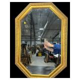 CAROLINA MIRROR COMPANY OCTAGON GOLD PAINTED