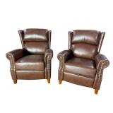 2 BRAND NEW LEATHER RECLINERS