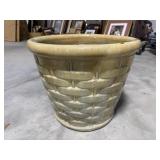 LARGE GLAZED POTTERY PLANTER