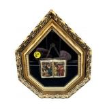 ITALIAN ANTIQUE SHADOWBOX FRAME W/ OPEN BOOK