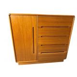 TEAK MID CENTURY MODERN SIDE BY SIDE CHEST