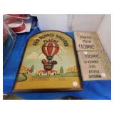 2 CERAMIC WALL PLAQUES "BLESS THIS HOME"