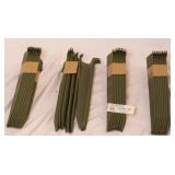 Lot 32x Green Aluminum Tent Stakes Heavy Duty