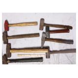 8x Metal Work Hammers