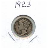 1923 Mercury Silver Dime