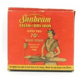 Vintage Sunbeam Steam or Dry Iron in Box -