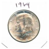 1964 Kennedy BU Silver Half Dollar