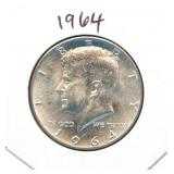 1964 Kennedy BU Silver Half Dollar