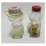 Vintage Glass Dog Containers