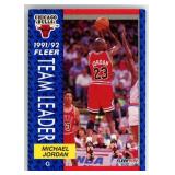 1991-92 Fleer Michael Jordan Team Leader Card