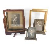 * Antique Photos in Hinged Frames