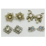 Vintage Rhinestone Earrings