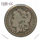 1881-CC Morgan Silver Dollar - Carson City,