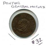 Pontiac/General Motors Token