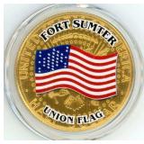 Colorized Union Flag Half Dollar