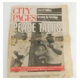 1992 City Pages Newspaper "Peace Talks"