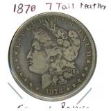 1878 Morgan Silver Dollar - 7 Tail Feathers,