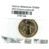 Native American Dollar 2017-D - UNC 60