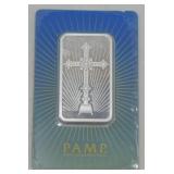 Pamp Suisse 1 Ounce Fine Silver Bar - 999.0 Fine